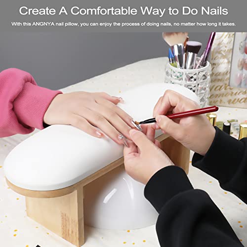 White Arm Rest for Nails Hand Rest Stand Cushion - Nail Tech & Salon Use