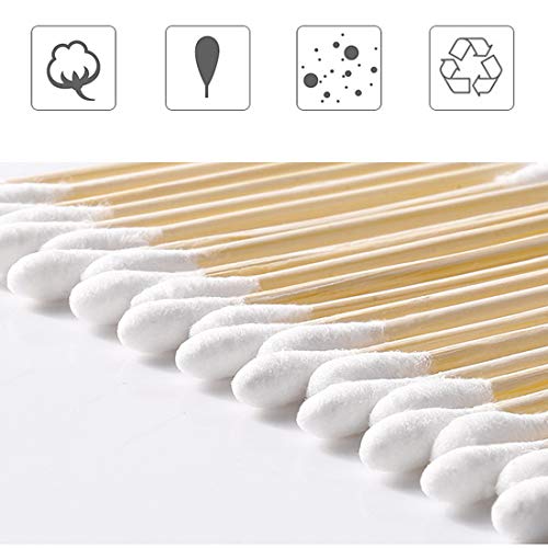 Cotton Swabs 2000ct (40 Pack) With Wooden Sticks, Double-Tipped Buds