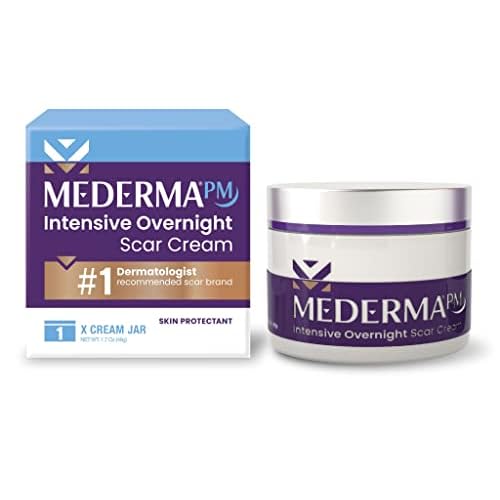Mederma PM Intensive Overnight Scar Cream, Works with Skin's Nighttime Regenerative Activity & Advanced Scar Gel, Treats Old and New Scars, Reduces the Appearance of Scars from Acne
