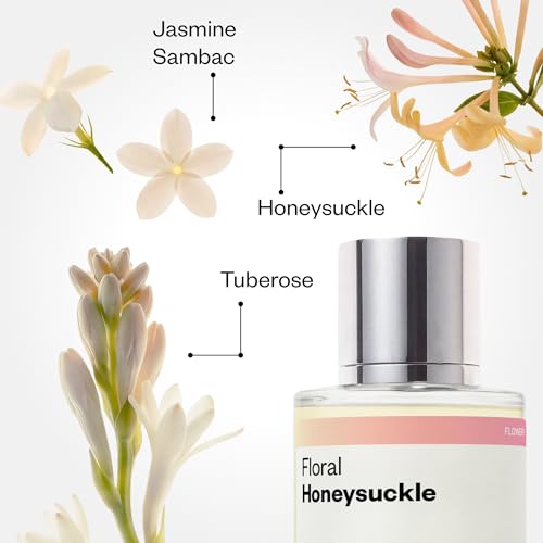Dossier Floral Honeysuckle Women’s EDP – Inspired by Bloom, Long-Lasting, Vegan, 50ml