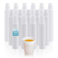 Disposable Plastic Cups 2000 Pack - 5 oz White Tumbler - Bulk Party Drinkware