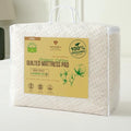 King Size Organic Cotton Mattress Protector - Quilted Waterproof Breathable Fitted Cover