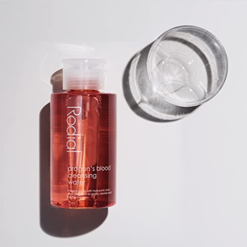 Rodial Dragon¡¯s Blood Micellar Cleansing Water, Ultra-Hydrating No-Rinse Cleanser for Face & Eyes, with Hyaluronic Acid, Niacinamide & Rose Water, 3.38 fl oz