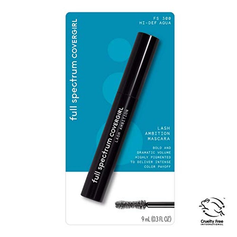 COVERGIRL Full Spectrum Lash Ambition Mascara, Hi-Def Aqua, 0.3 Fluid Ounce (Pack of 2)