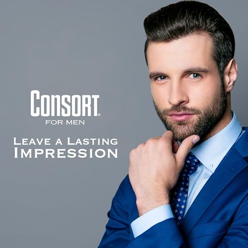 Consort Extra Hold Scented Aerosol Hair Spray for Men, 12-Hour Hold, Fast Drying, Not Sticky or Stiff, 8.3 oz