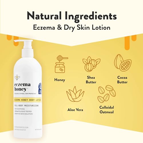 ECZEMA HONEY Original Skin-Soothing Cream & Oatmeal Body Lotion - Bundle for Sensitive Skin - Cruelty Free