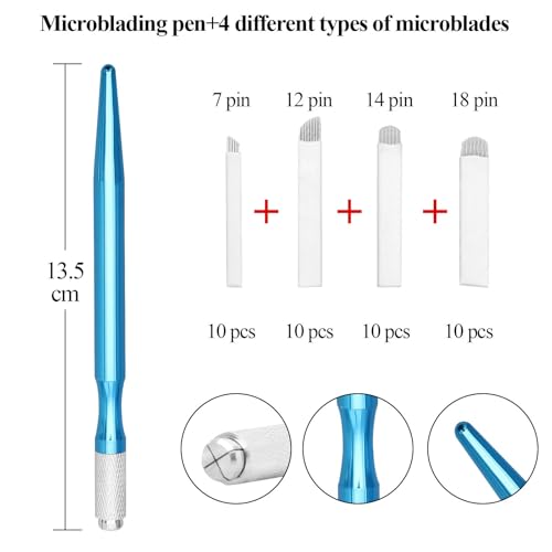 Fenshine Eyebrow Practice Kit with Blades Pigment Practice Skin Eyebrow Ruler Repair Gel Ring Cup Finger Gloves Pencil