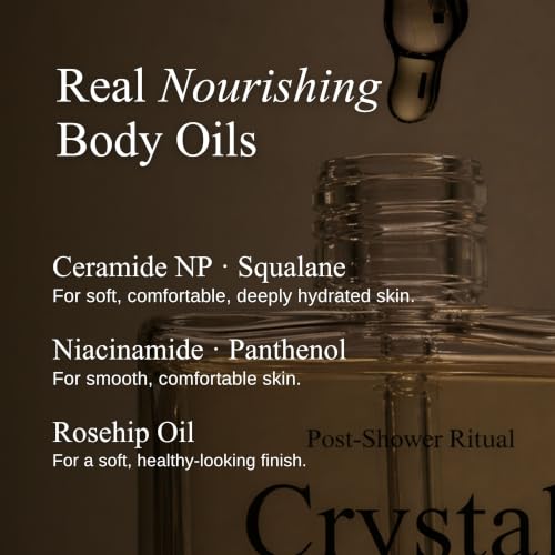 Anti-Aging Body Oil with Vanilla Scent - Hydrating, Non-Greasy Moisturizer - 3.38 fl oz