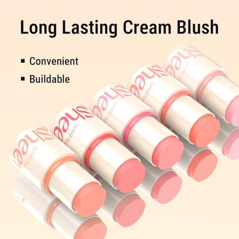 MAKEHEAL SHEER STICK BLUSH, 3 in 1 Multi stick, moisturizing, creamy, lightweight, versatile, easy to use on the go, blends effortlessly, 6g 0.2 Oz (03 PINK FROLLY, 0.2 Oz)