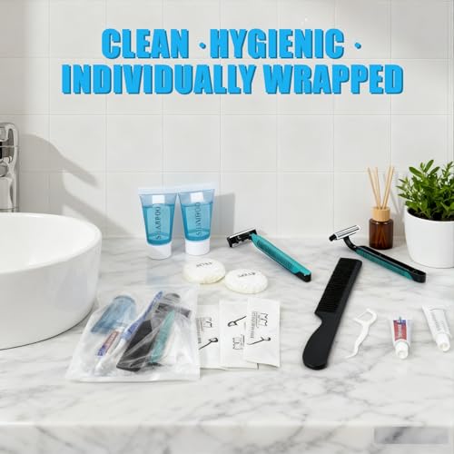 Homeless Care Package Supplies Bulk 8-in-1 Hygiene Kits - 30 Pack, Individually Packed, Travel-Size