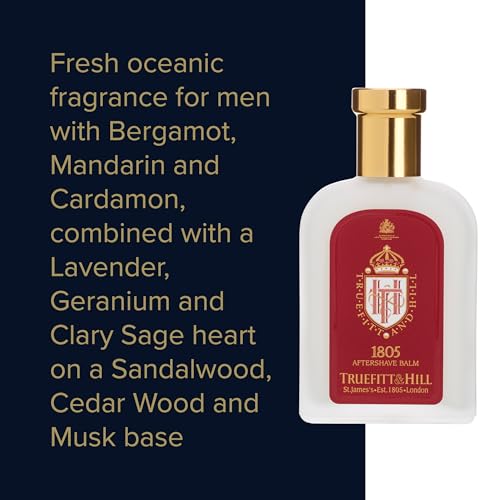 Men's Aftershave Balm with Oceanic Scent - Sensitive Skin Formula, 3.38 fl oz