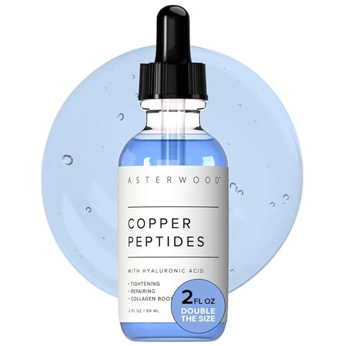 Copper Peptides Serum for Face 2 Fl Oz - Hydrating Anti-Aging Skin Treatment