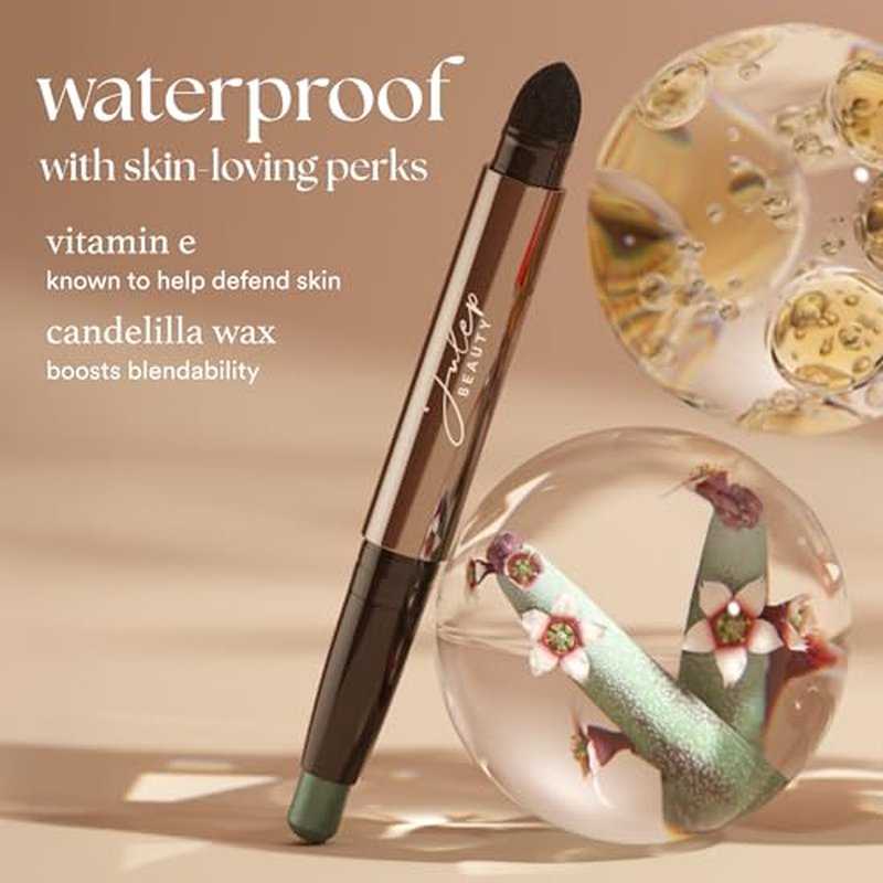 Julep Eyeshadow 101 Cream-to-Powder Waterproof Shadow Stick ? Champagne Shimmer ? Long-Lasting, Crease-Proof, Medium Golden-Beige Shimmer Cream Eyeshadow with Built-in Smudger