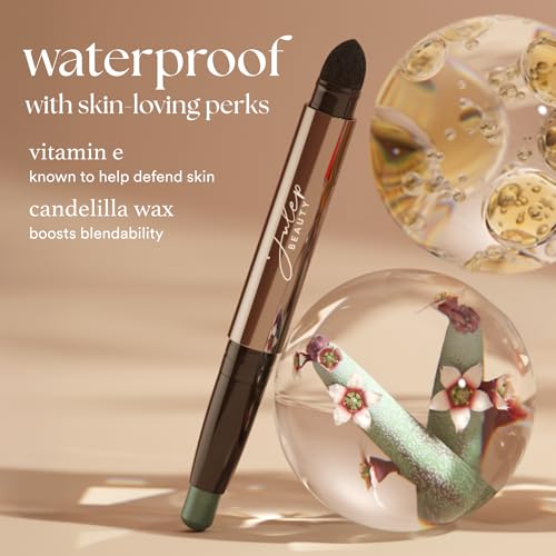 Julep Eyeshadow 101 Cream-to-Powder Waterproof Shadow Stick - Copper Shimmer, Buildable Lengthening Lash Mascara Black,