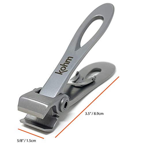 Heavy Duty Nail Clippers for Thick Nails & Ingrown Toenails - Professional Silver