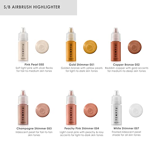 Temptu Pro Champagne Highlighter - Airbrush Makeup for Face & Body