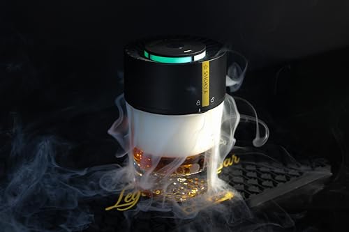 NOBLESIP Electric Cocktail Smoker Kit for Whiskey & Spirits - Automatic Smoke Infuser with 6 Flavors, Home Bar Gift
