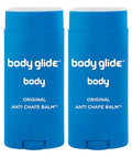 Body Glide Anti-Chafe Balm Stick 2.5oz Pack of 2 - Skin Protection for Rubbing & Irritation
