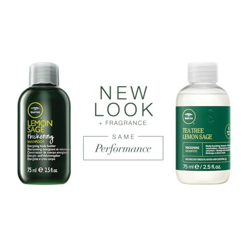 Tea Tree Lemon Sage Thickening Shampoo, Builds Body + Boosts Volume, For Fine Hair