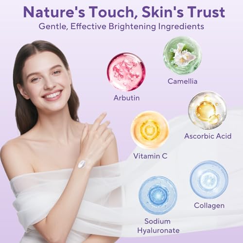 Skin Bleaching Cream, Dark Spot Remover for Face and Body, Hyperpigmentation Relief, Skin Lightening Cream with Vitamin C for Intimate Areas, Underarms, Knees, Elbows & Bikini Line, 3.38fl.oz