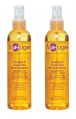 Aphogee Keratin & Green Tea Restructurizer 2 Pack - Hair Treatment for Damage Repair