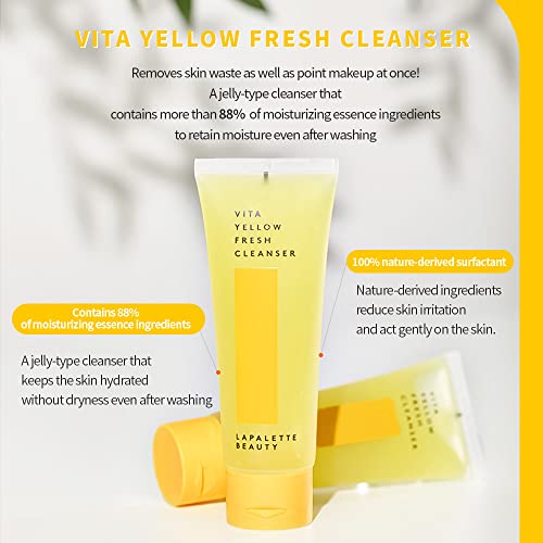 Korean Vitamin C Facial Cleanser - Gentle 1-Step Moisturizing Skin Wash