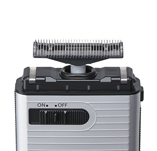 Travel Men's Shaver ES-RS10-S Silver - Compact Battery Operated Razor, 1 Pack