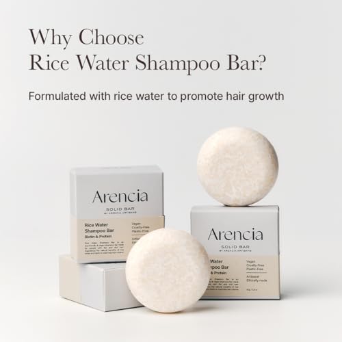 ARENCIA Vegan Shampoo Bar Duo for Hair Growth & Strengthening - Eco-Friendly Natural Hair Care