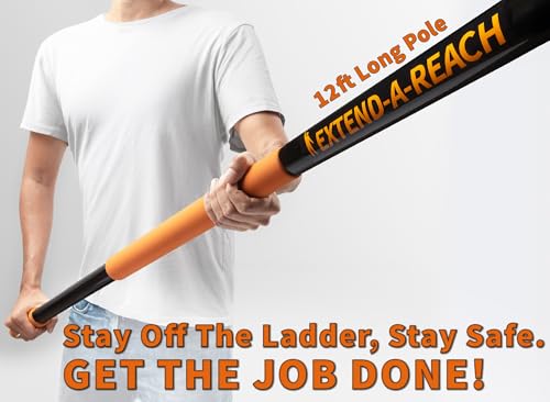 18-Foot High Reach Duster Kit with Telescopic Extension Pole - Extend-A-Reach