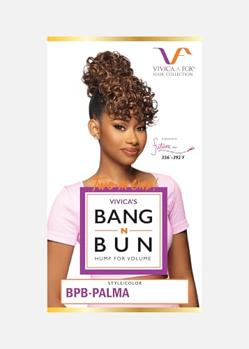 Wavy Bun & Side Bang Hairpiece - 99J Red Burgundy Wine, Heat-Resistant Faux Fiber