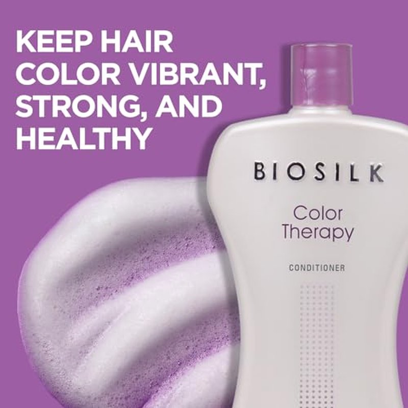 Biosilk Color Therapy Conditioner, Replenishes Moisture While Protecting Color, Enhances Vibrancy & Shine, Sulfate, Paraben, & Cruelty-Free, 34 Oz