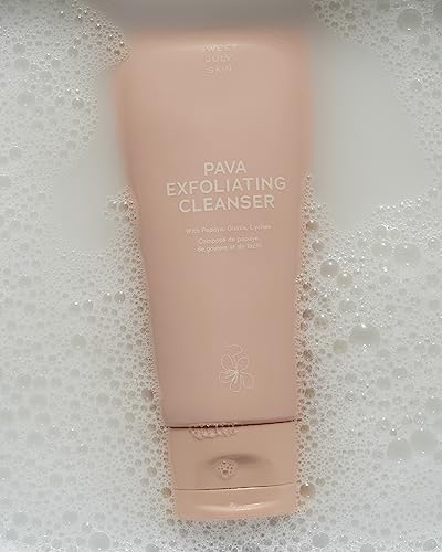 Gentle Exfoliating Facial Cleanser with Papaya & Guava - Hydrating Vegan Face Wash