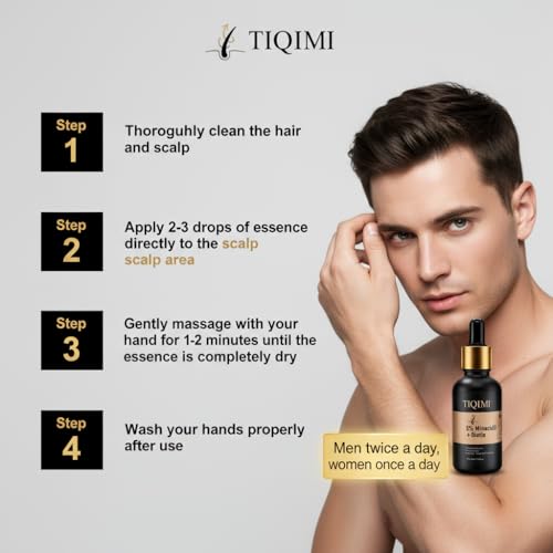 1 Fl Oz Minoxidil Hair Regrowth Foam for Women & Men with Biotin & Rosemary Oil