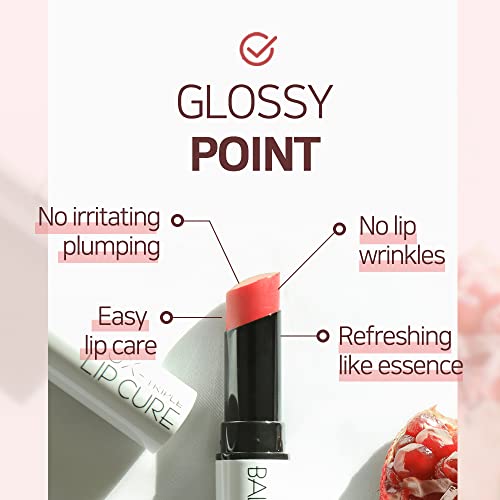 Natural Tinted Lip Balm - Lux Triple Lip Cure Glossy Balm VENUS Ruby Red 0.17oz