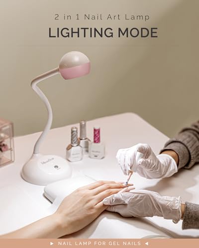 Rechargeable Nail Lamp with 360° Gooseneck - Professional Gel Curing Light