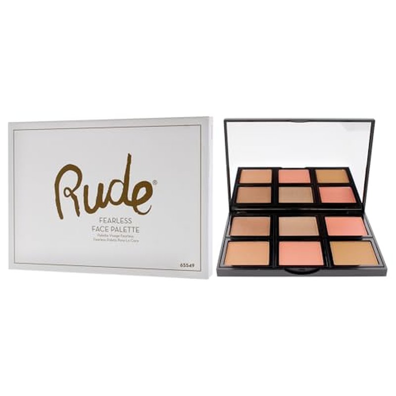 Face Palette - Fearless by Rude Cosmetics for Women - 0.634 oz Makeup