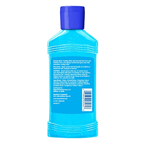 Cooling After Sun Gel 8oz Pack of 3 - Aloe Vera & Vitamin E Sunburn Relief