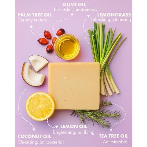 Massey¡¯s CF 100% Natural Probiotic Soap - Powerful Tea Tree and Lemon Body Soap - 4oz Lemon Scent