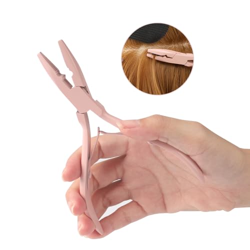 Microlink Hair Extension Pliers Kit with Brown Variation - Beading & Bead Closer Tools