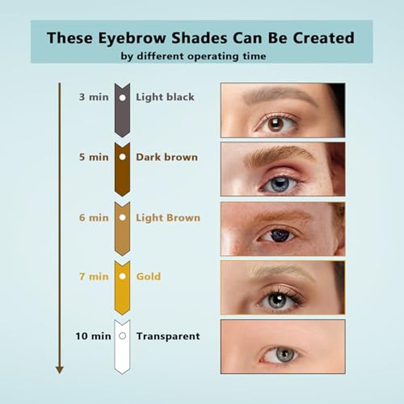 Brow Bleach Kit, Eyebrow Bleach, Brow Lightening Kit, Eyebrow Lightener, Gentle & Effective, Works for All Types, Creates You a Lighter & Natural Brow Color, 5 Applications