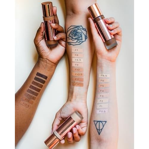 Revolution Beauty London, Conceal & Define Foundation, Full Coverage, Long-Lasting Matte Finish, Vegan & Cruelty-Free, F9 Medium Skin Tones, 0.8 fl oz