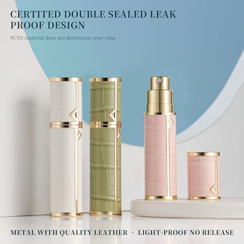5ml Perfume Atomizer Travel Refillable,Mini Cologne Dispenser, Bottom-Filling Fragrances Perfumes Bottle,Portable Sprayer Pocket Size for Women Men Cruise Car Trip Gift£¨Black£©