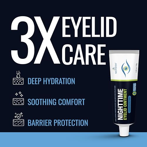 Nighttime Eyelid Moisturizer for Dry Skin - Preservative-Free Gel, 0.35 Oz