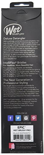 Wet Brush Deluxe Detangler Hair Brush - Black, Pack of 2