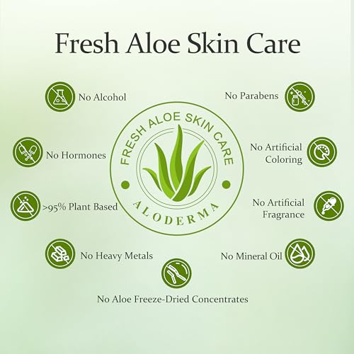 Aloderma Aloe Vera Firming Face Moisturizer - Anti-Aging Lotion 3.5 oz - Nourishing & Hydrating