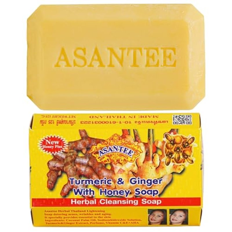 ASANTEE Tumeric & Ginger With Honey Cleansing Soap (Pack of 6)