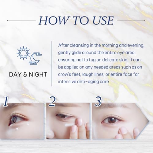 Danique Intensive Lifting Eye Cream ? Peptide Phyto Stem Cell, Helps Improve Skin Appearance, Hydrates, and Smooths the Look of Fine Lines (20ml)