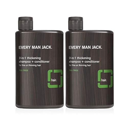 2-in-1 Thickening Shampoo and Conditioner Set with Coconut Aloe Tea Tree Oil