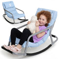 Blue Sensory Rocking Chair for Kids - Comfortable Floor Seat for Playroom & Nursery