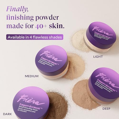 Fièra Empowderment Finishing Powder - Medium Shade Talc-Free Blurring & Soft-Matte Setting Powder for Mature Skin - 0.2 OZ - Variation of THIS listing